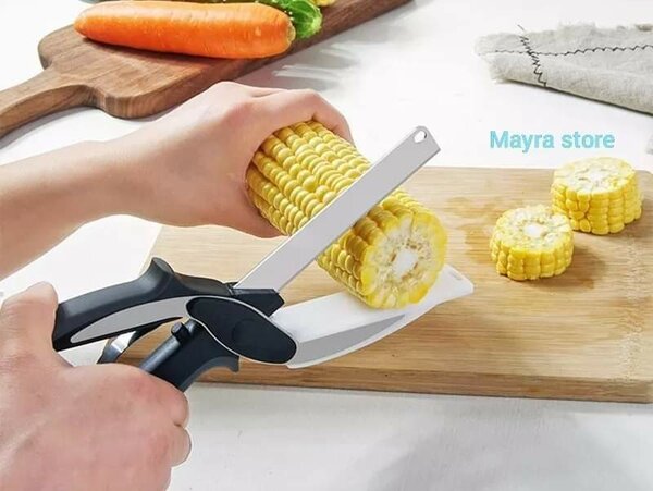 Planche à découper et couteau 2 en 1