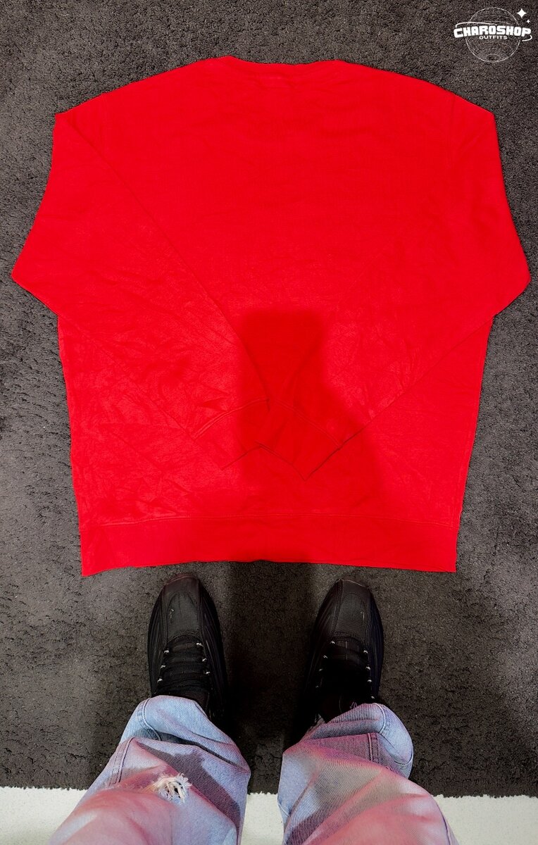 Sweat-shirt rouge unisexe tendance