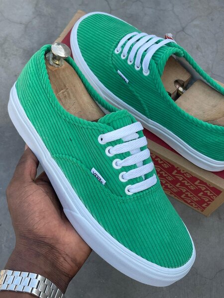 Baskets Vans vertes en toile