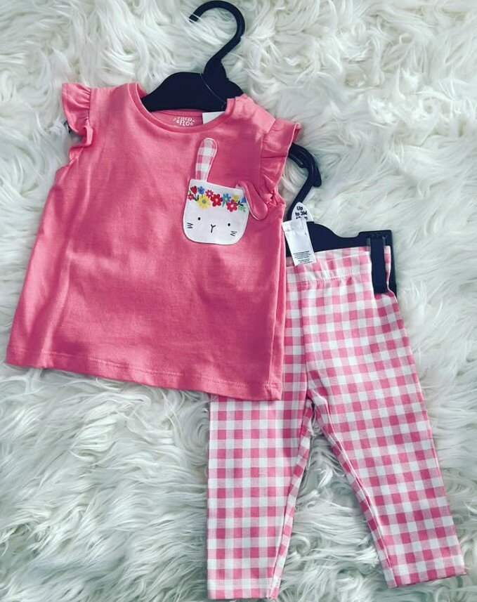 2set baby leggings and top