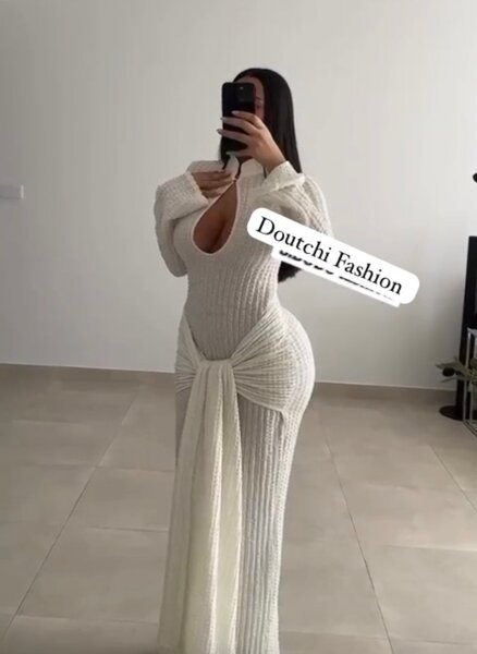 Robe Maxi Tricot Élégante