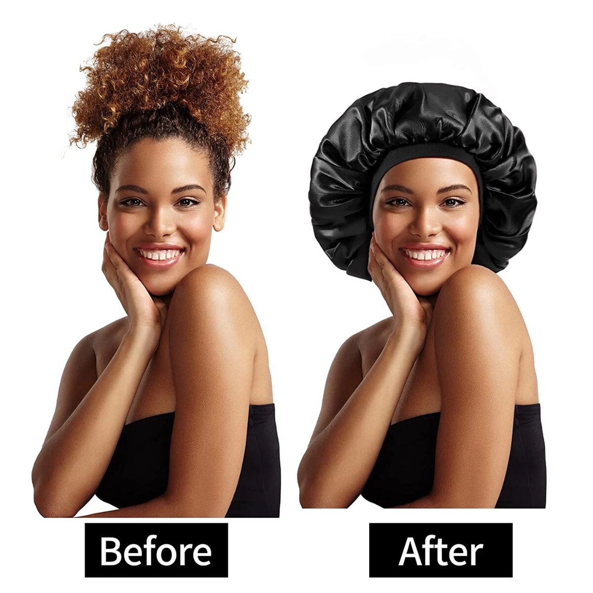 Bonnet de Nuit Satin Femme