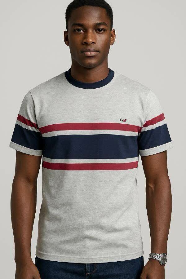 T-shirt rayée pour homme