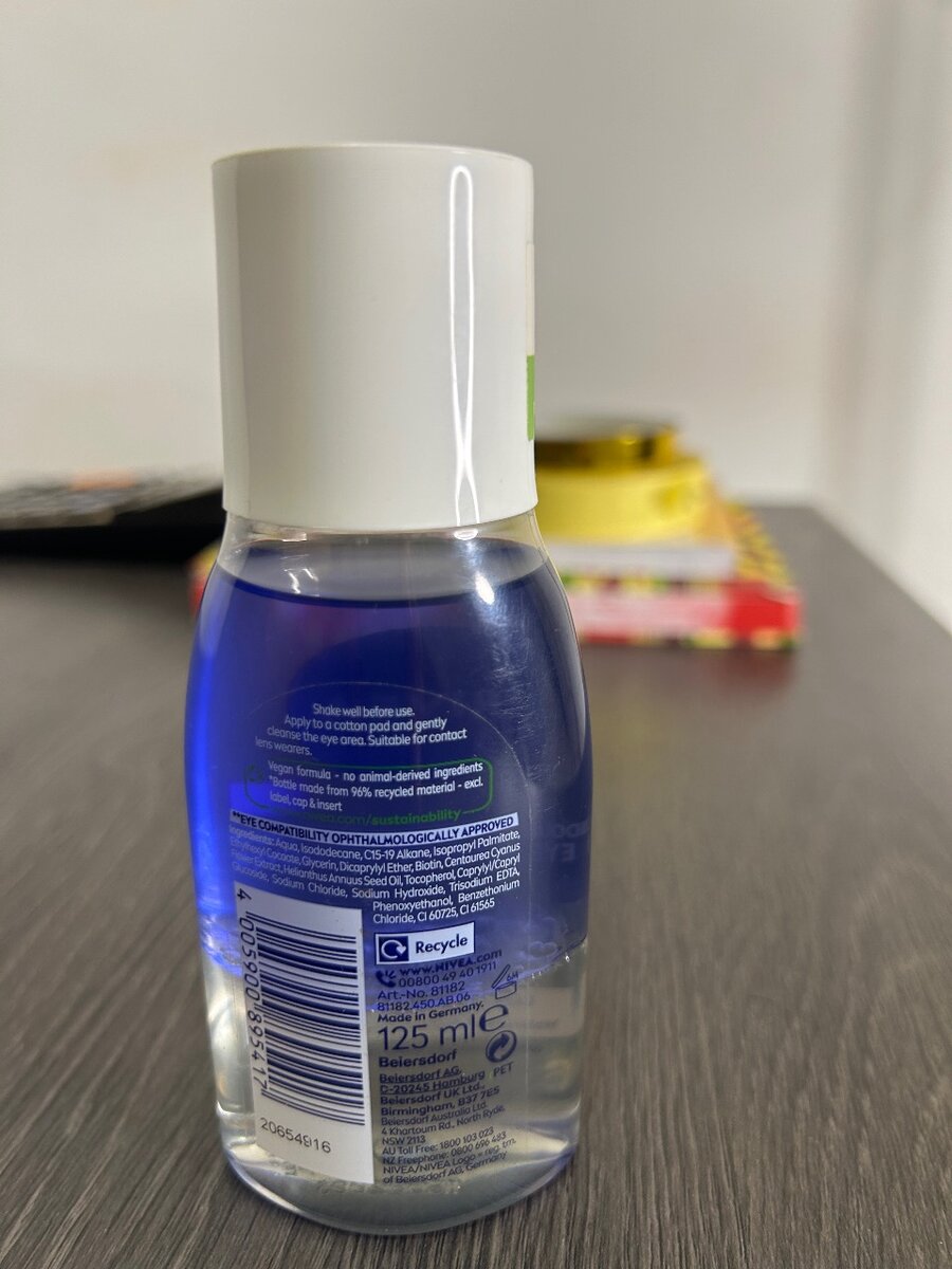 Nivea waterproof eye make-up remover.