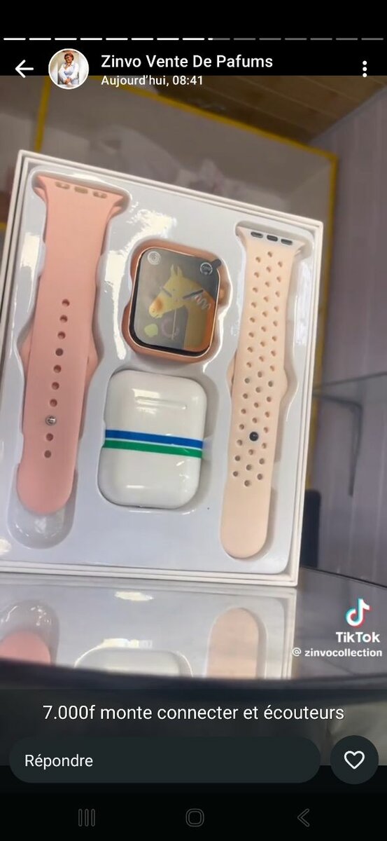 Montre connectée avec écouteurs