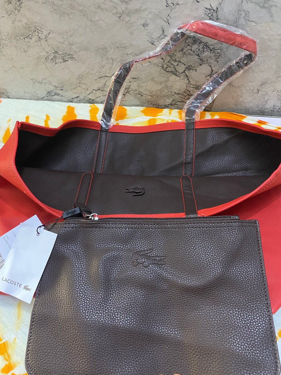 Sac Cabas Rouge Lacoste