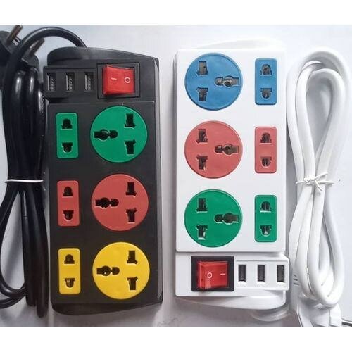 Multiprise USB de couleur avec interrupteur