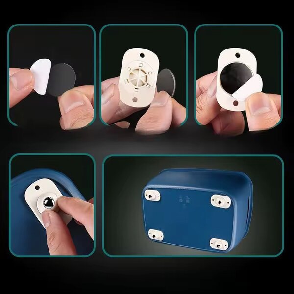 Mini roulettes adhésives