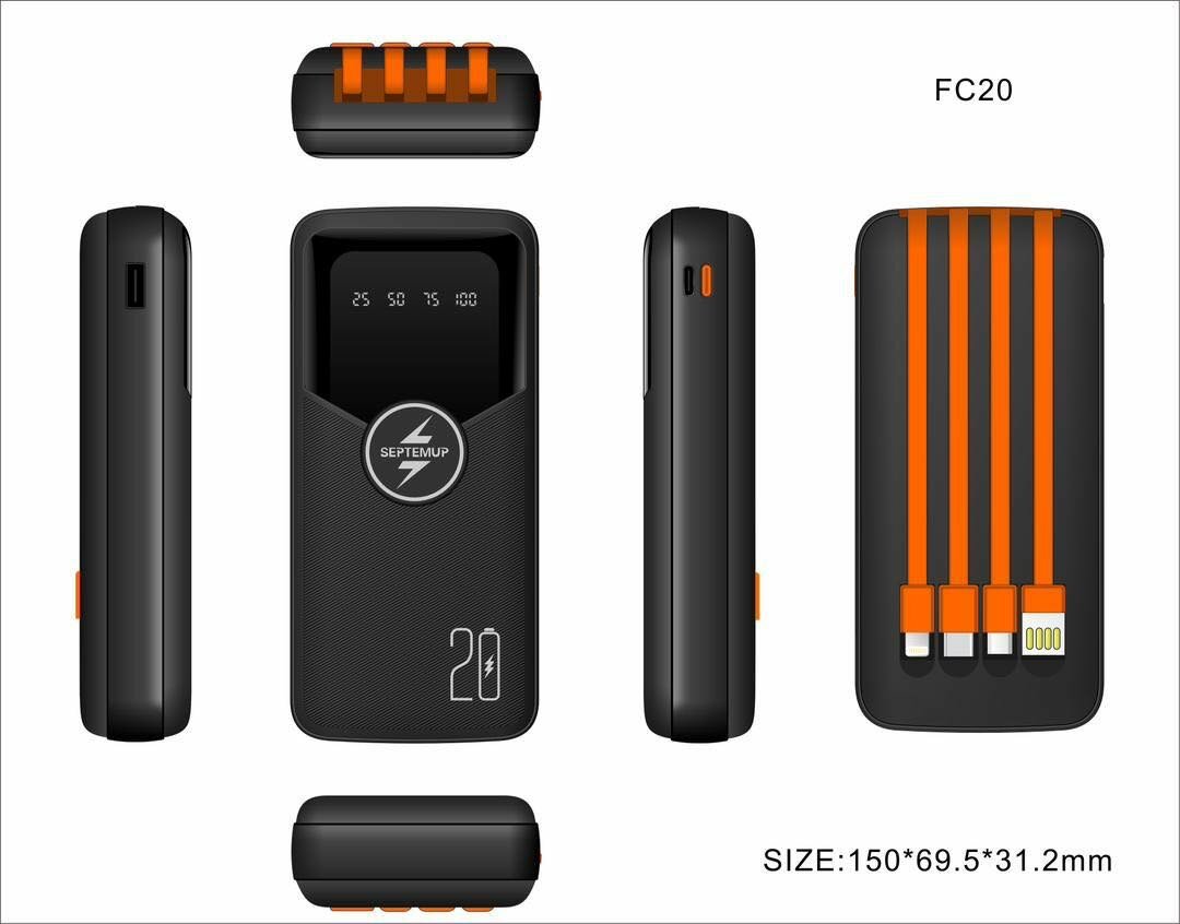 Power Bank Portable 20000mAh