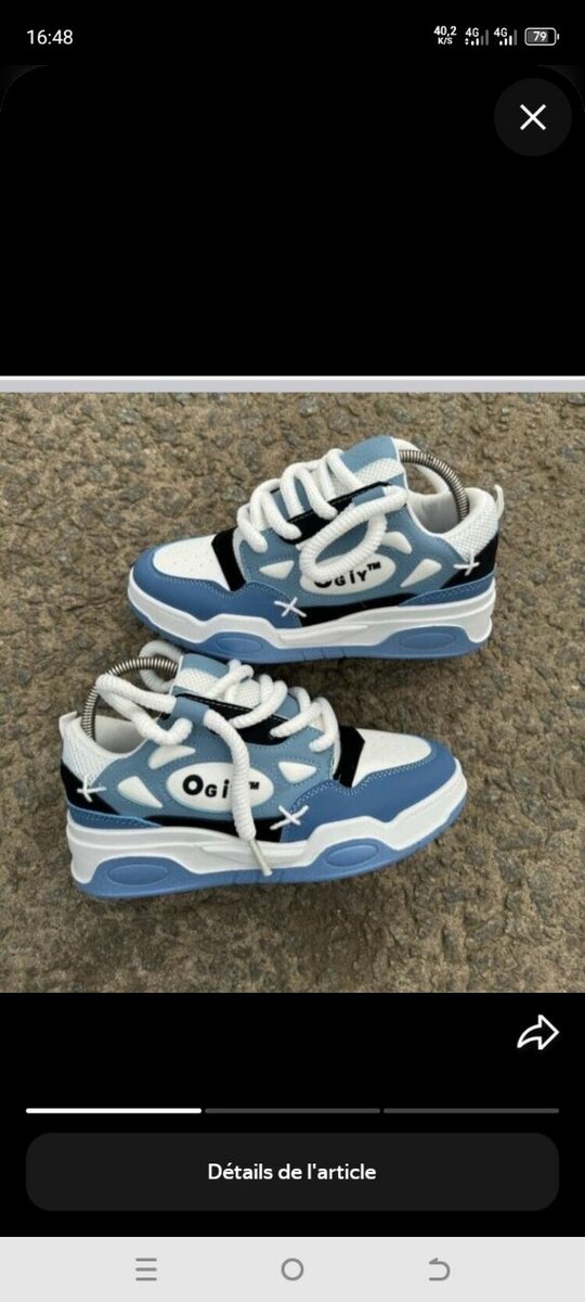 Baskets blanches tendance