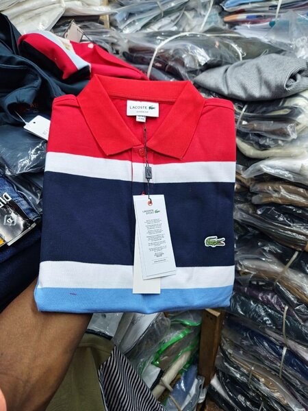 Polo rayé coloré homme
