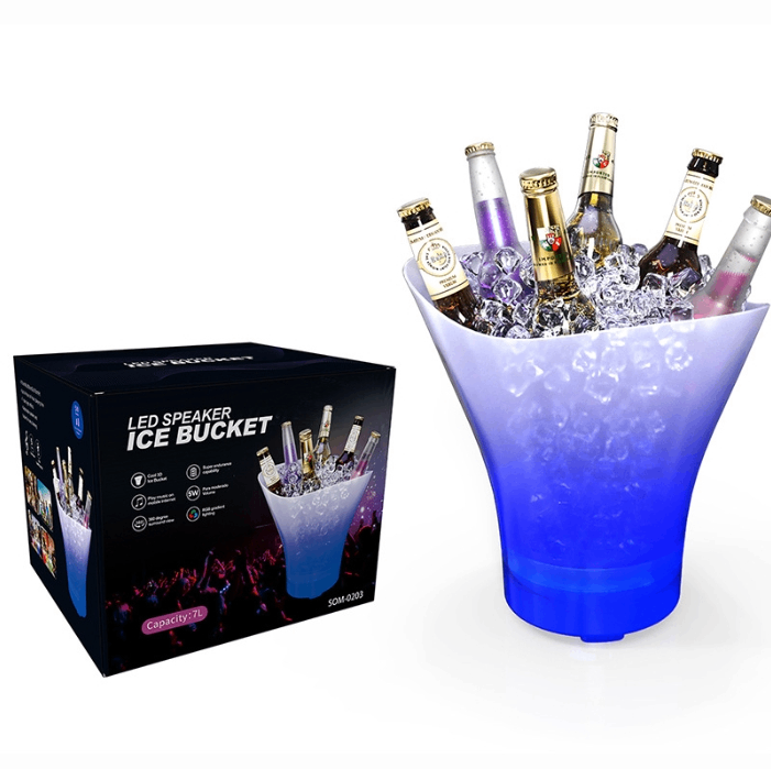 Seau à glace LED 5L multicolore