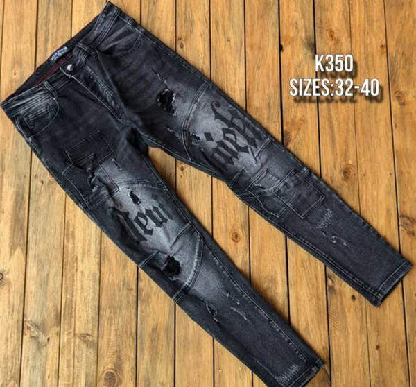 Men's stylish ripped jeans