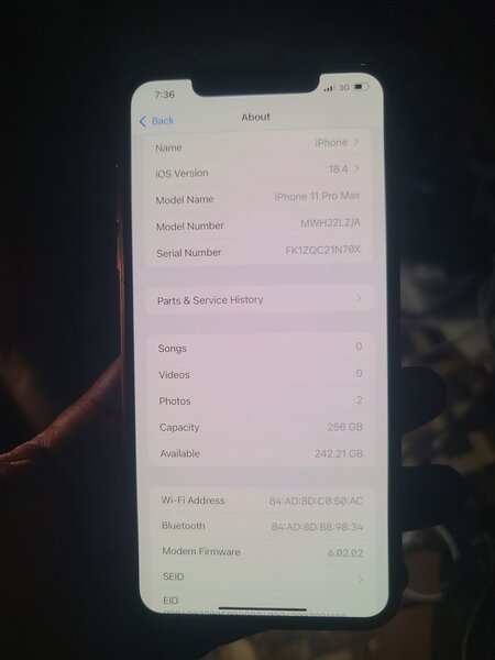 iPhone 11pro max 256gb