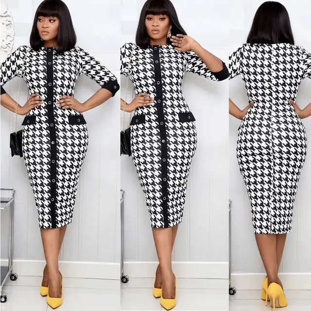 Black & white office dress