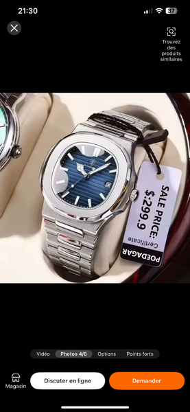 Montre en Acier POEDAGAR