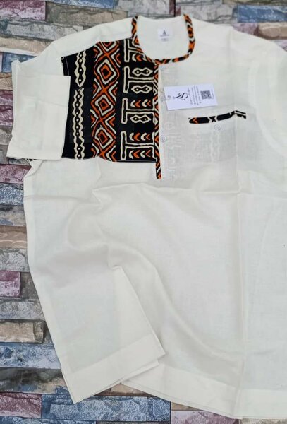 Chemise africaine wax élégante