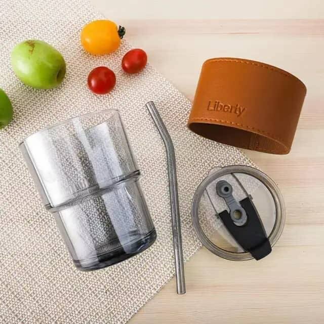 TASSE AVEC PAILLE 400ML