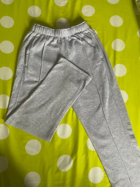 Jogging gros bas en coton gris