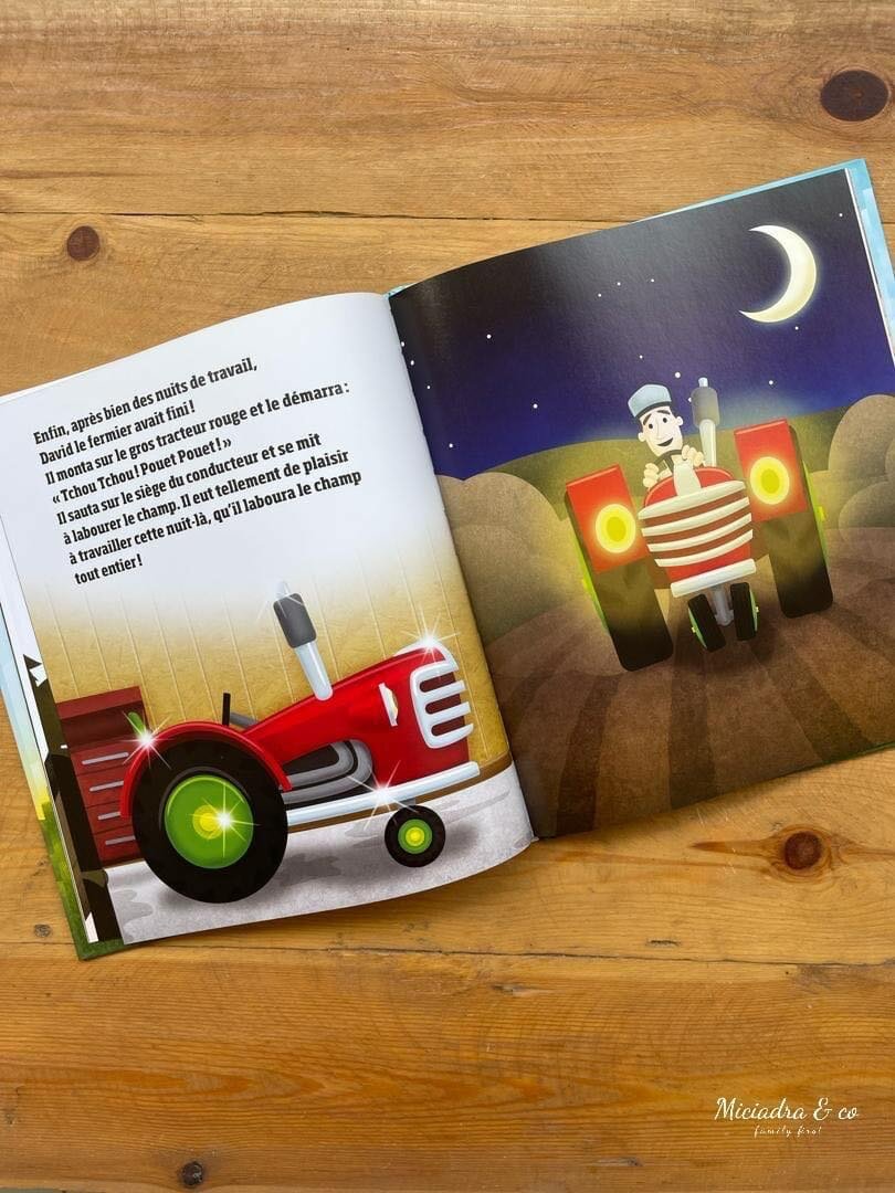 Le Gros tracteur rouge et le petit village