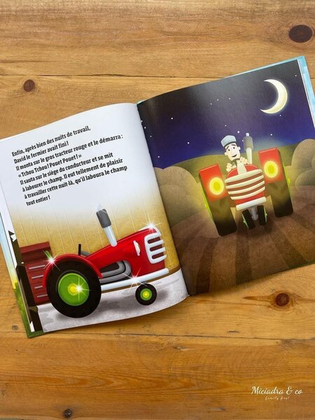 Le Gros tracteur rouge et le petit village