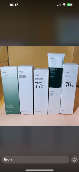 Anua Oil Cleanser, Serum, Toner, Pore Cleanser, Moisturizer