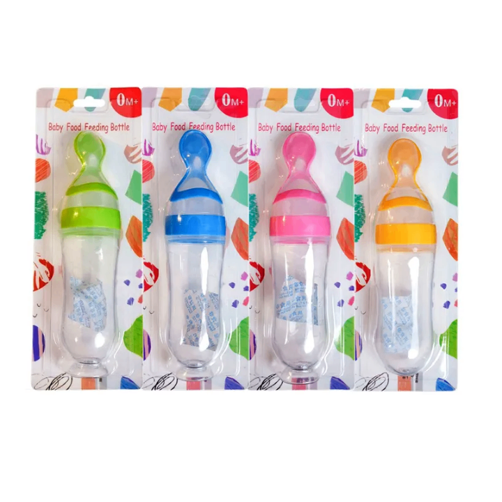 Silicone squeeze bottle spoon