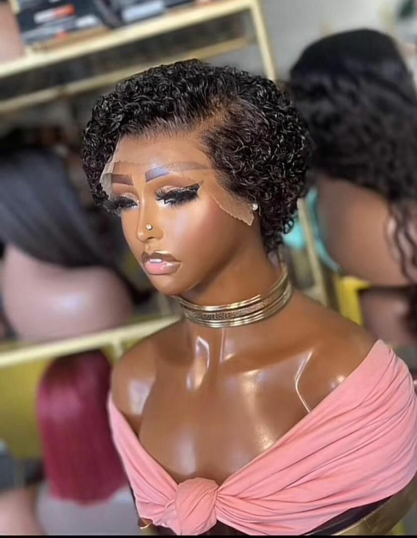 Bob,wet curls and wig caps Available