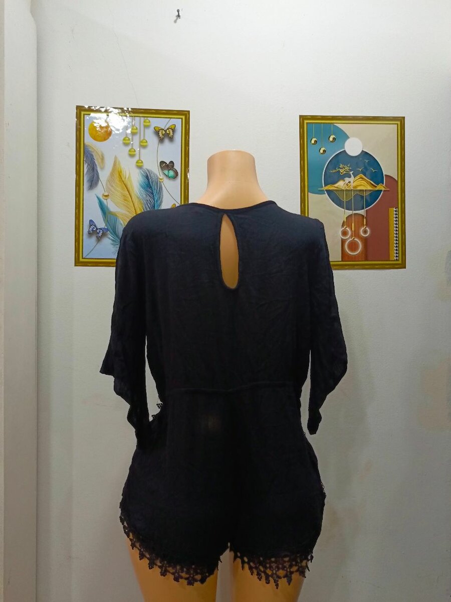 Combinaison noire dentelle femme