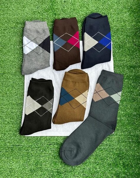 Chaussettes en Coton à Motifs