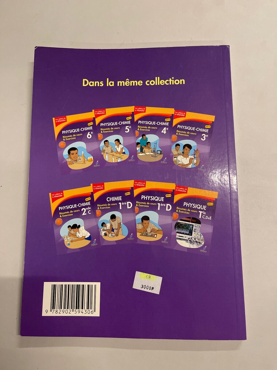 Les cahiers de la réussite Chimie