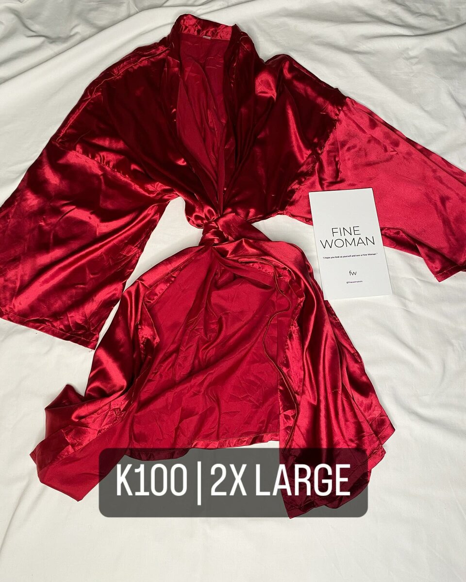 Beautiful women's robe red