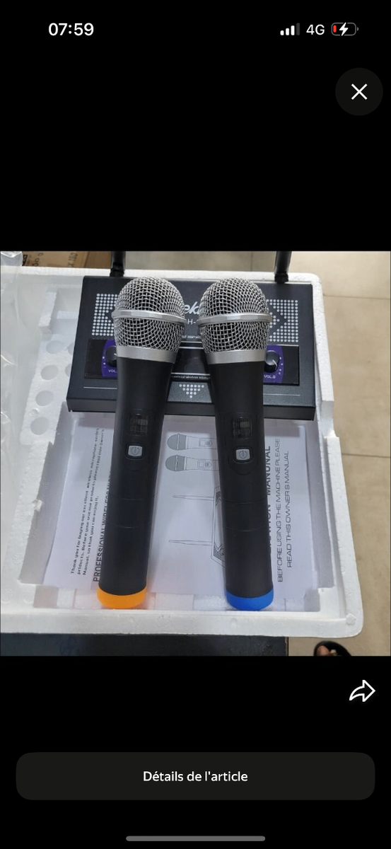 Microphones sans fil duo