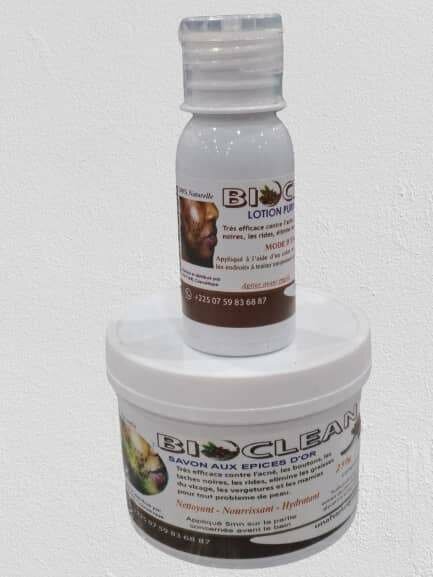 Savon+lotion bioclean pour tous vos problèmes de peau