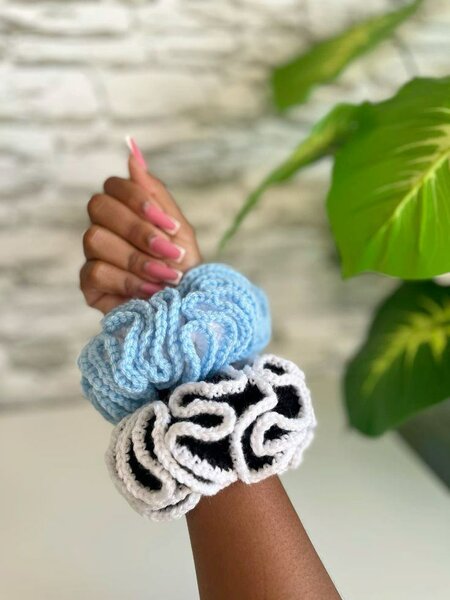Chouchou tricoté en laine