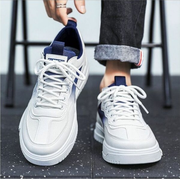 Baskets blanches casual hommes