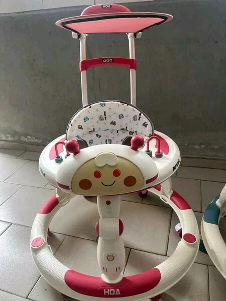 Trotteur Bébé Évolutif Rose