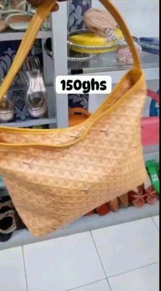 Yellow bag with print