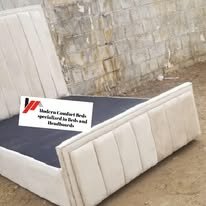 custom made bed with a high base