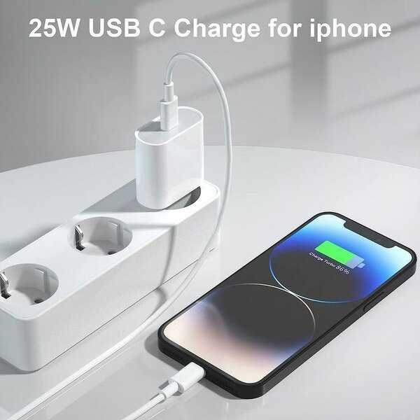 CHARGEUR IPHONE TYPE C 25W