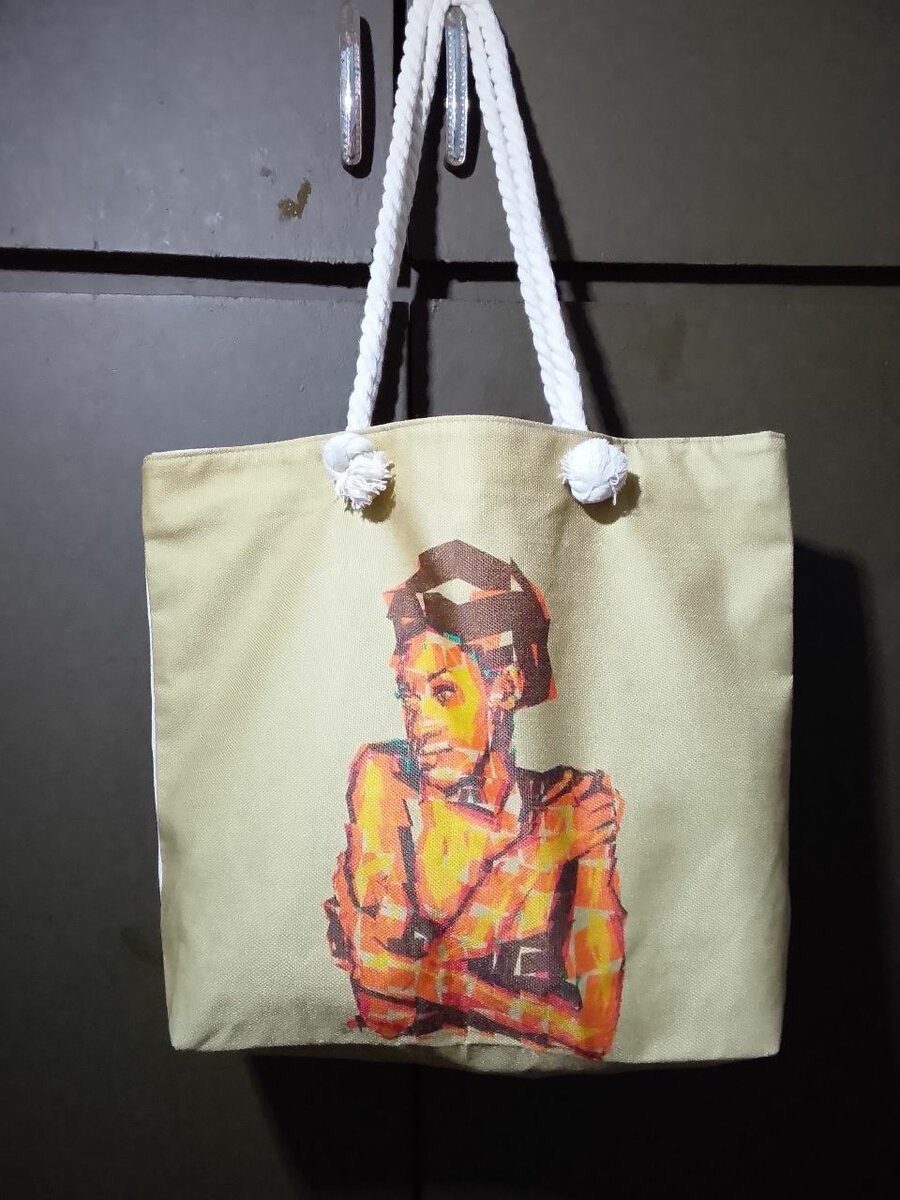 Sac cabas en toile artistique