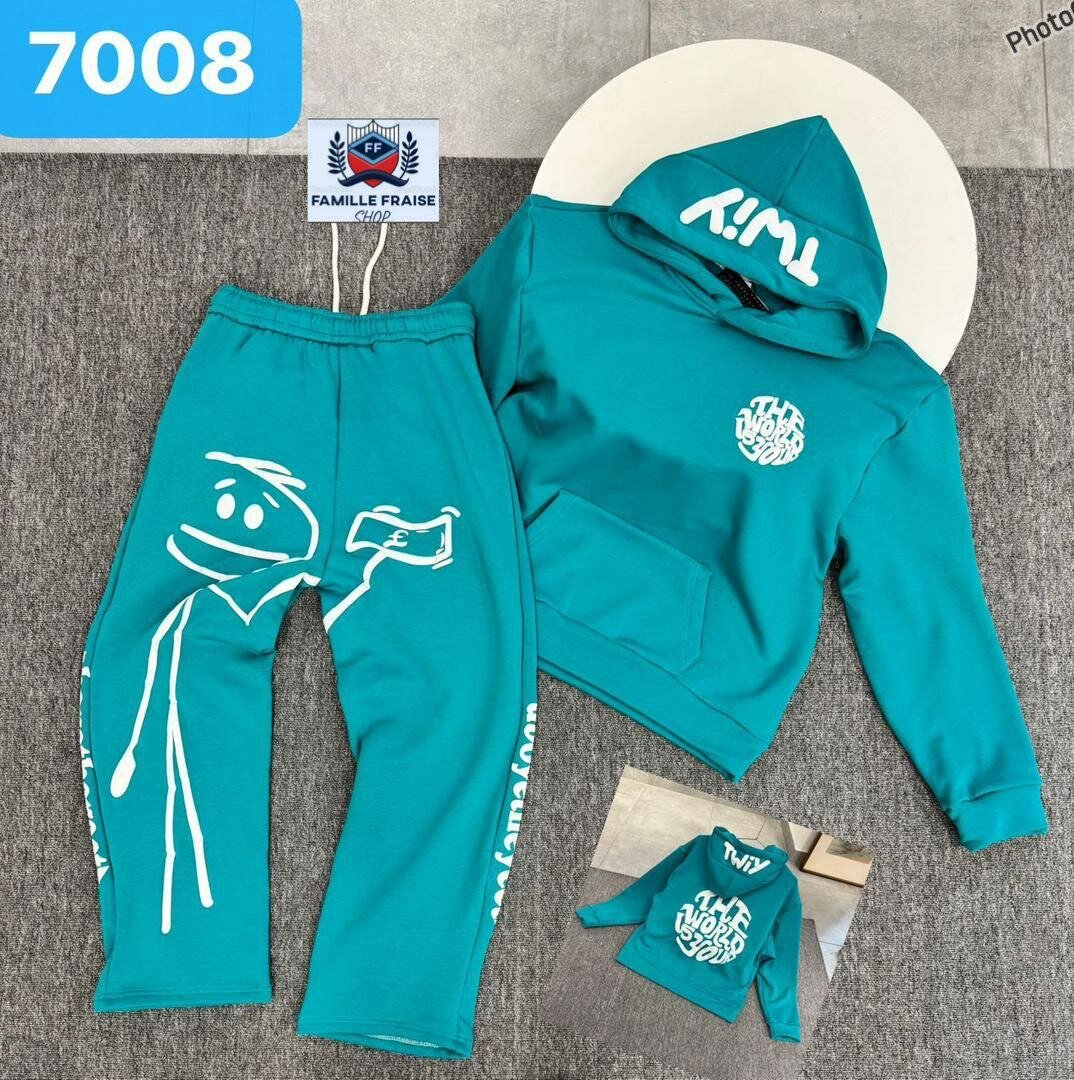 Ensemble survêtement enfant bleu