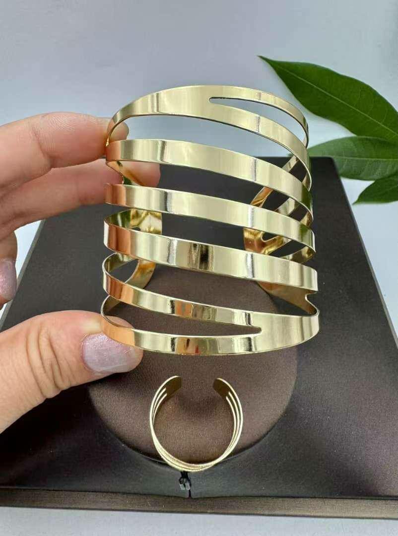 Ensemble gourmette et bague