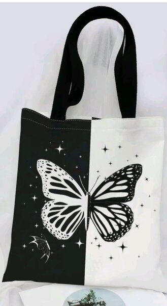 Sac cabas papillon artistique