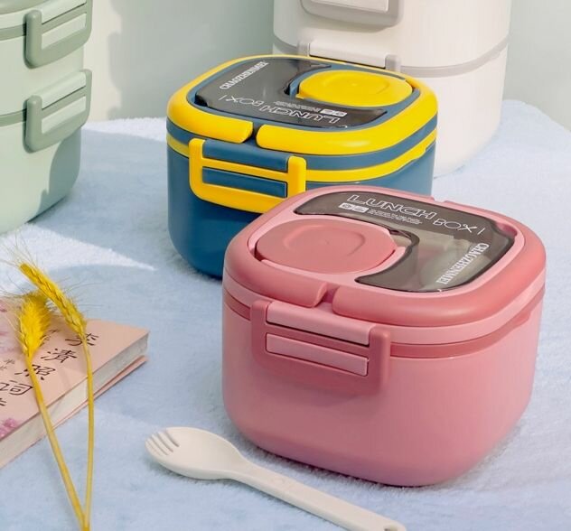 Lunch box with spoon