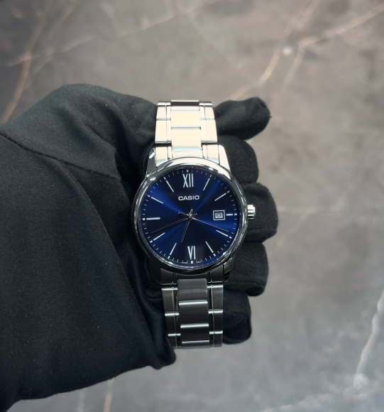 Casio синие часы 