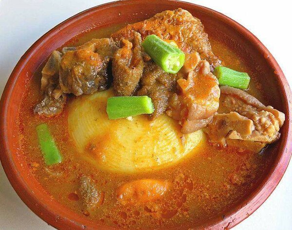 Fufu with Light Soup