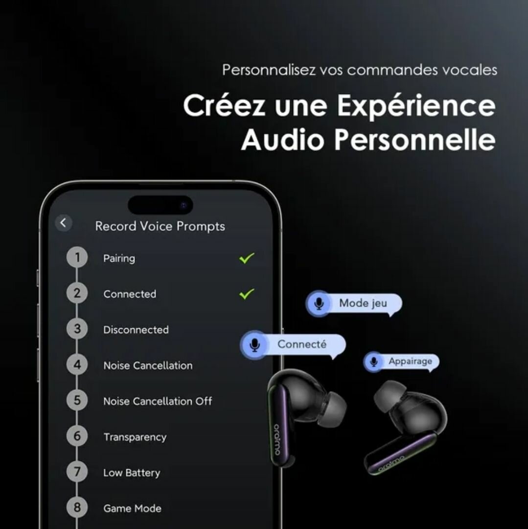 Oreillettes Bluetooth ANC Oramo