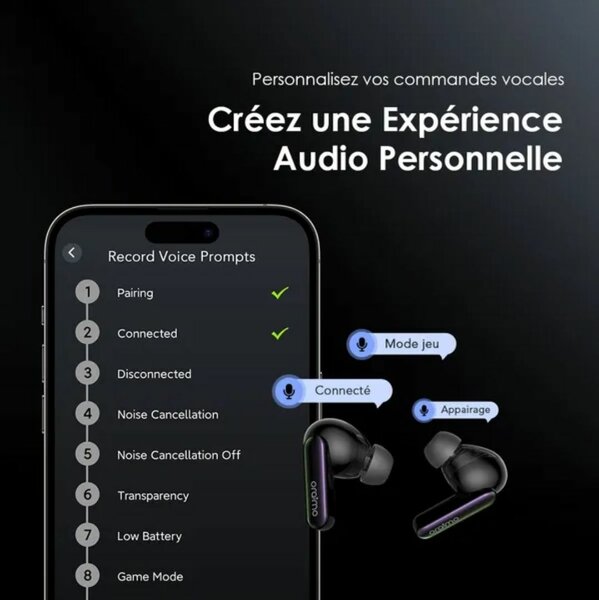 Oreillettes Bluetooth ANC Oramo