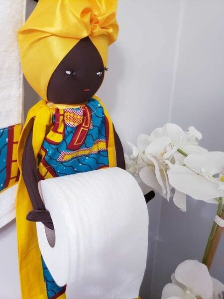 Porte-papier toilette décoratif